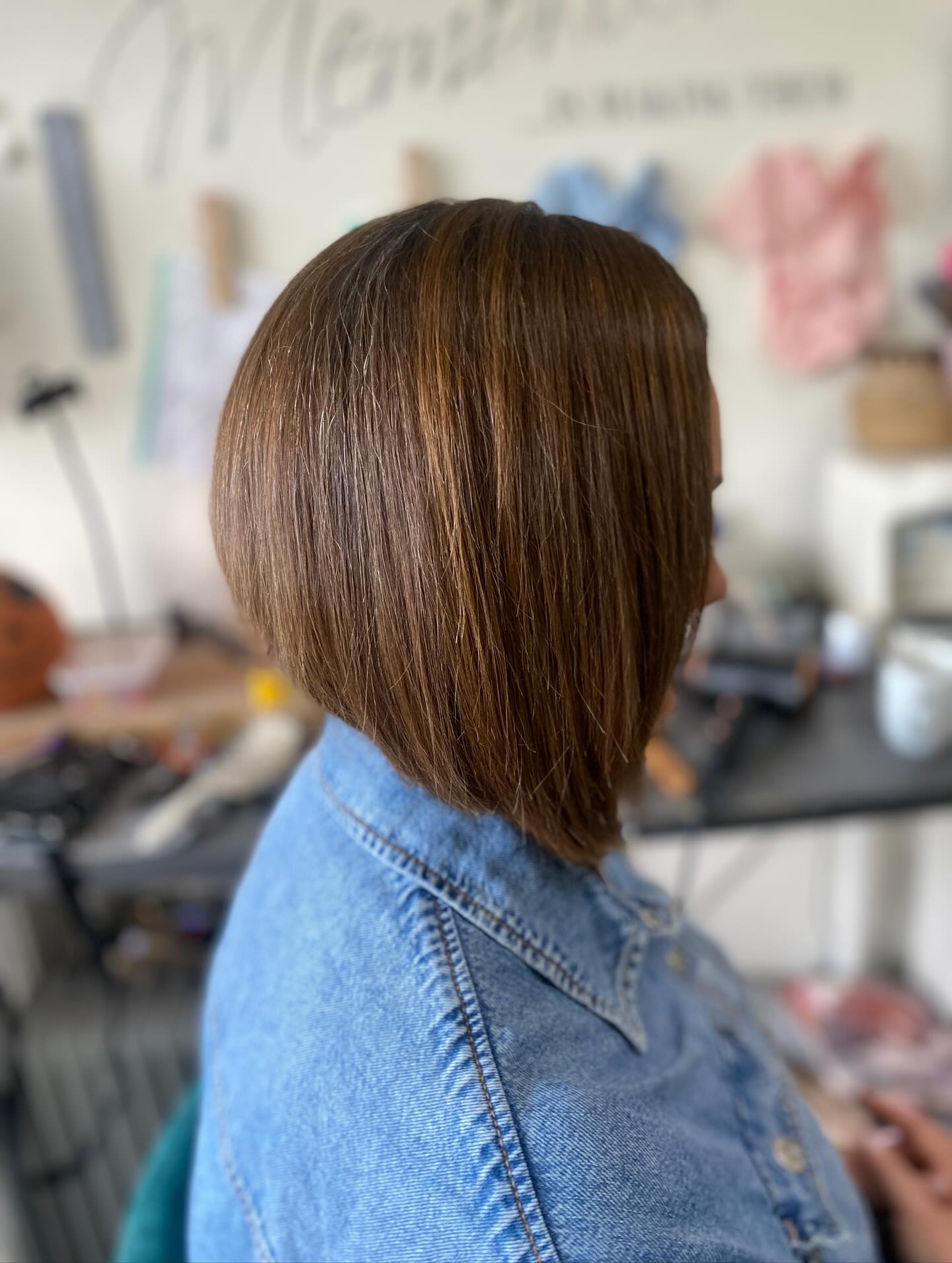 Ladies haircut and styling - Professional hair styling result